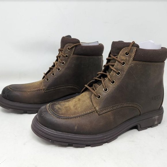 Men\'s 8.5 UGG Biltmore Mid brown leather lace up boots main image 4